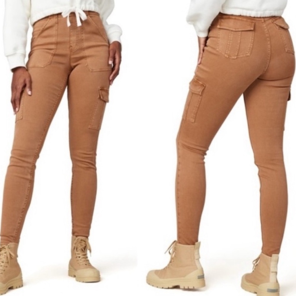 SPANX Women's Stretch Twill Ankle Cargo Pants Honey Glow Size S NWT - Picture 5 of 10